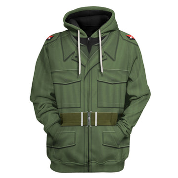 Fidel Castro Historical Fleece Zip Hoodie