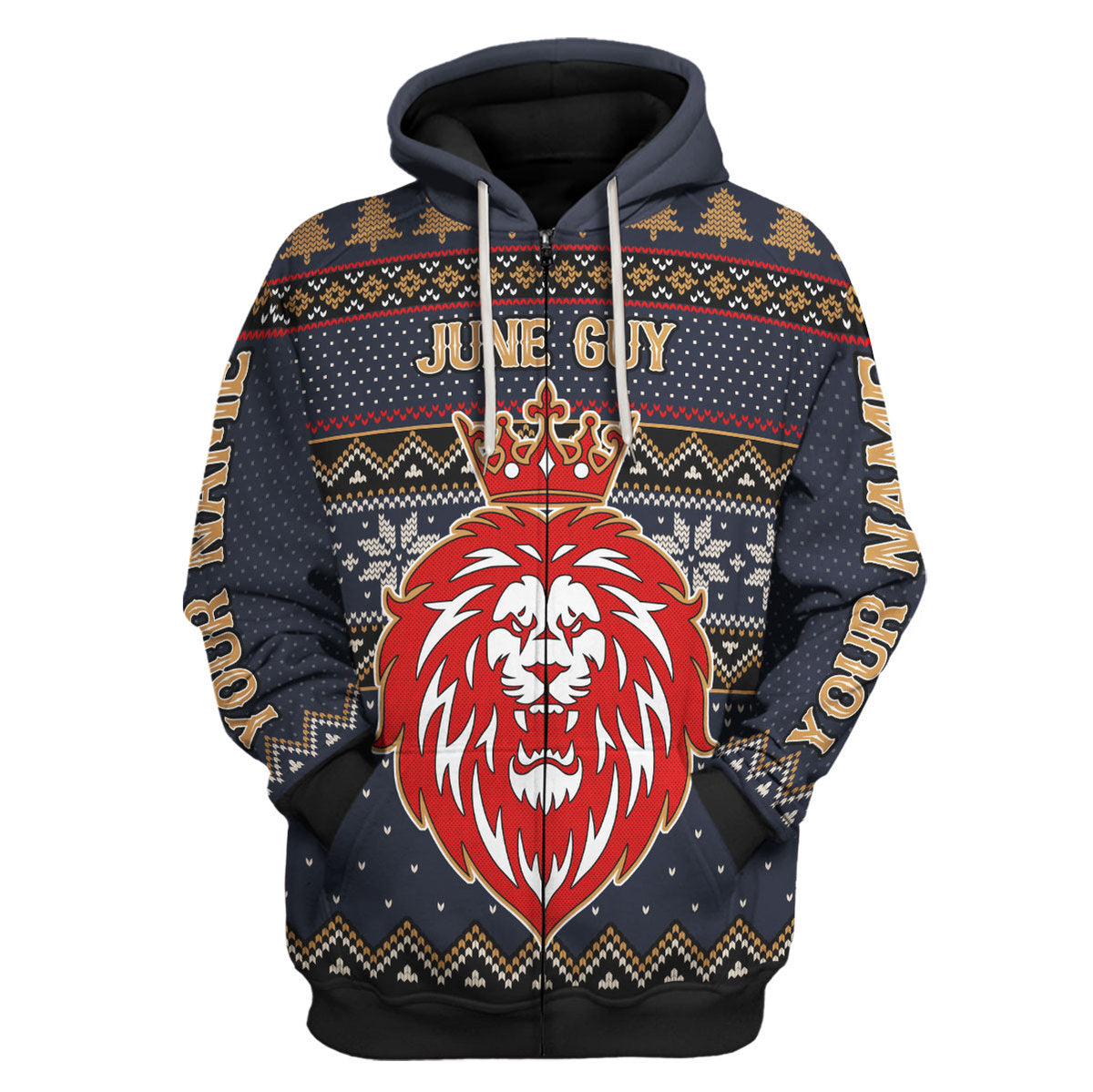 CustomsPig Personalized Hoodie June Guy All Over Printed