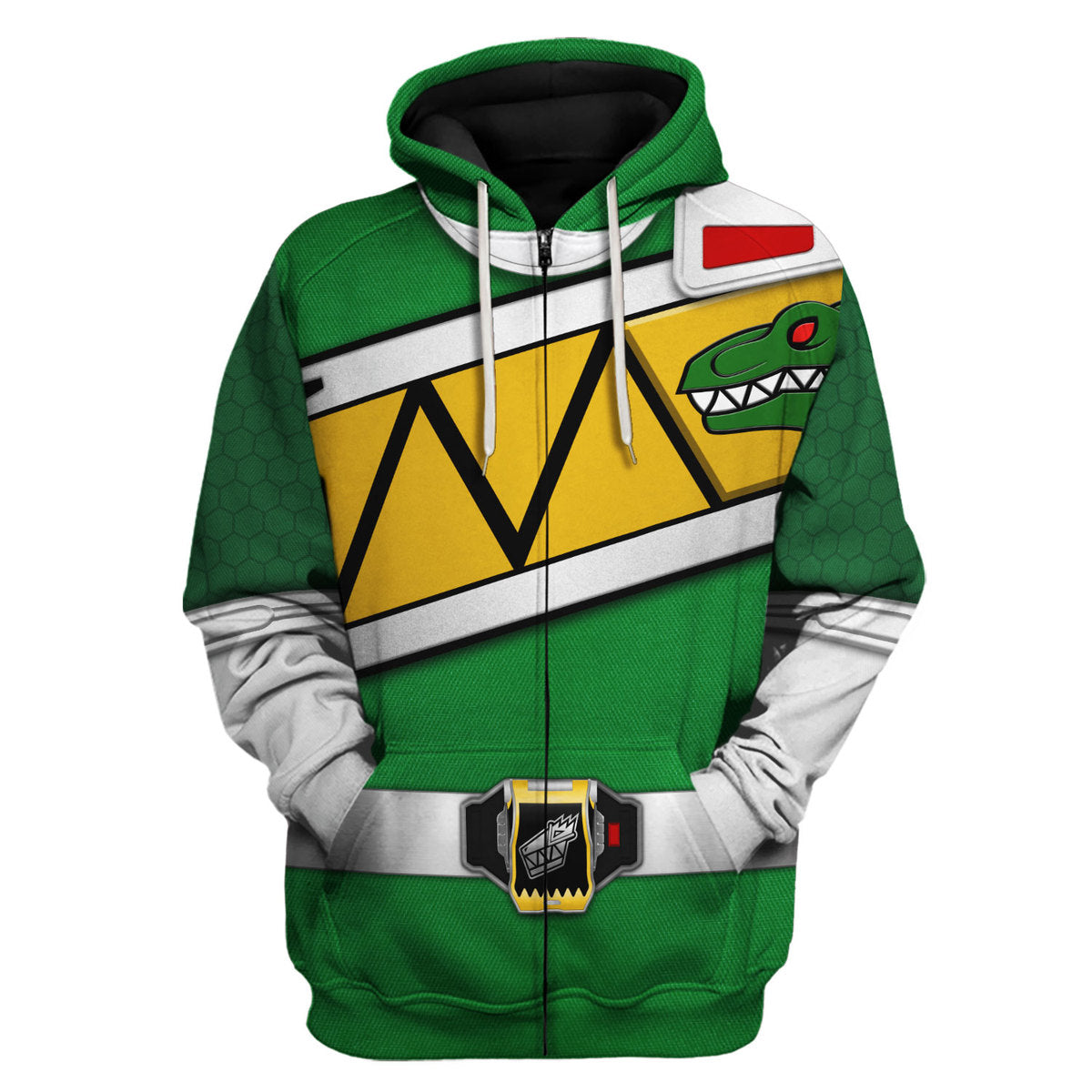 Green Ranger of the Dino Charge Rangers Cosplay Tracksuit