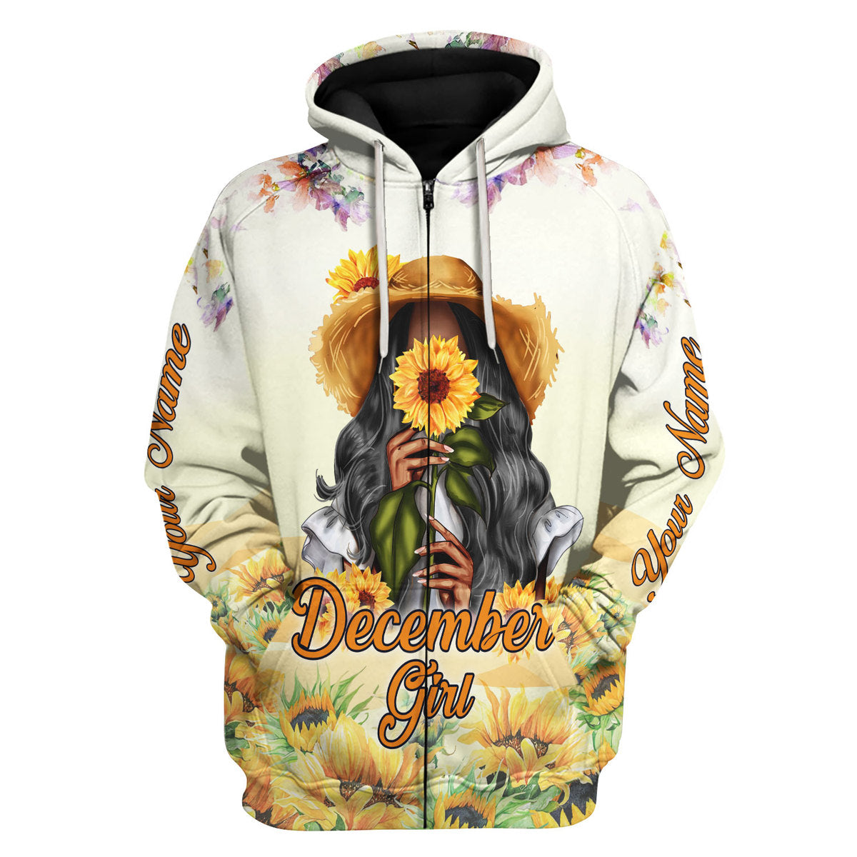 Customspig Personalized Tops December Girl All Over Printed