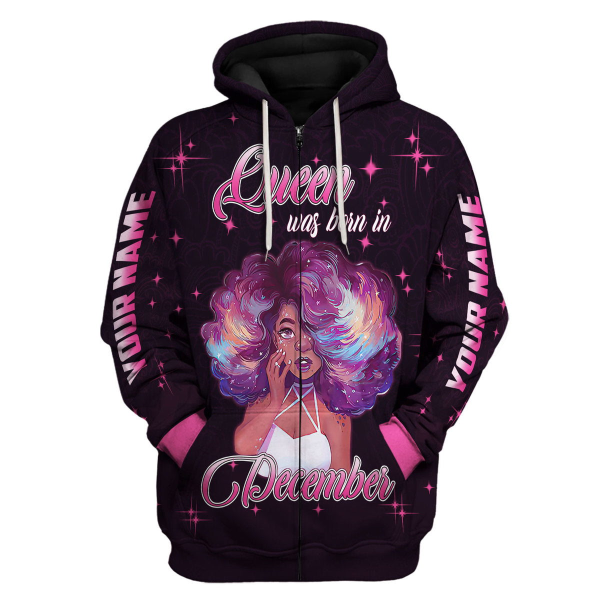 Personalized Tracksuit December Girl All Over Printed