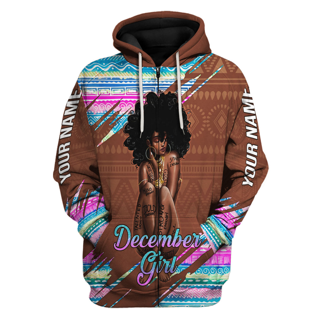 Customspig Personalized Tops December Girl All Over Printed
