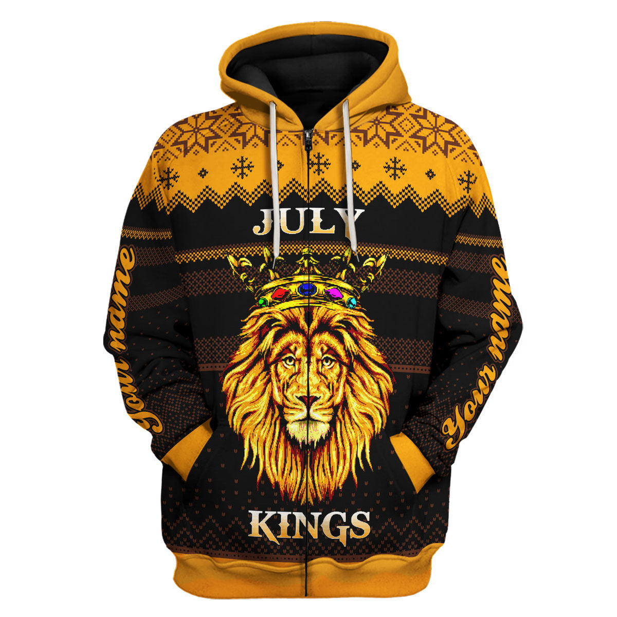 CustomsPig Personalized Hoodie July Guy All Over Printed
