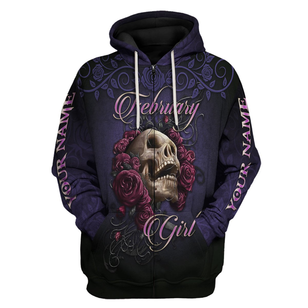 Personalized Tracksuit I'm A February Girl All Over Printed