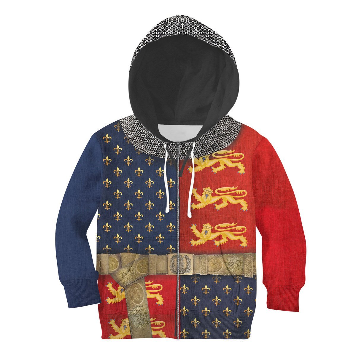 Qm844 Henry V Of England Kid Zip Hoodie / Toddler 2T