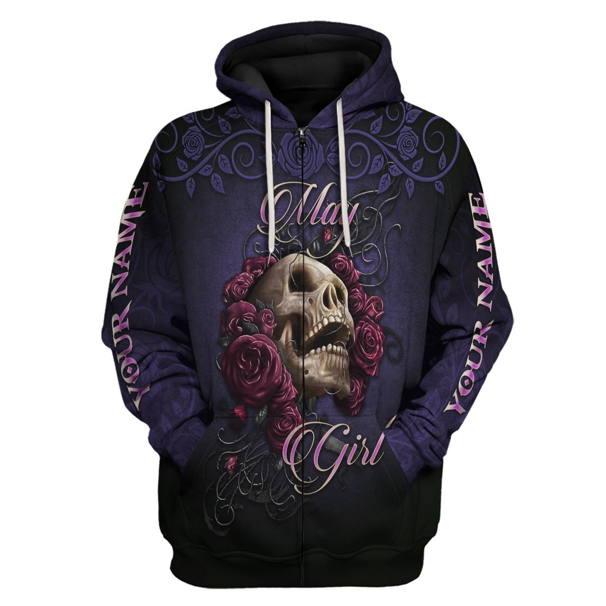 Personalized Tracksuit I'm A May Girl All Over Printed