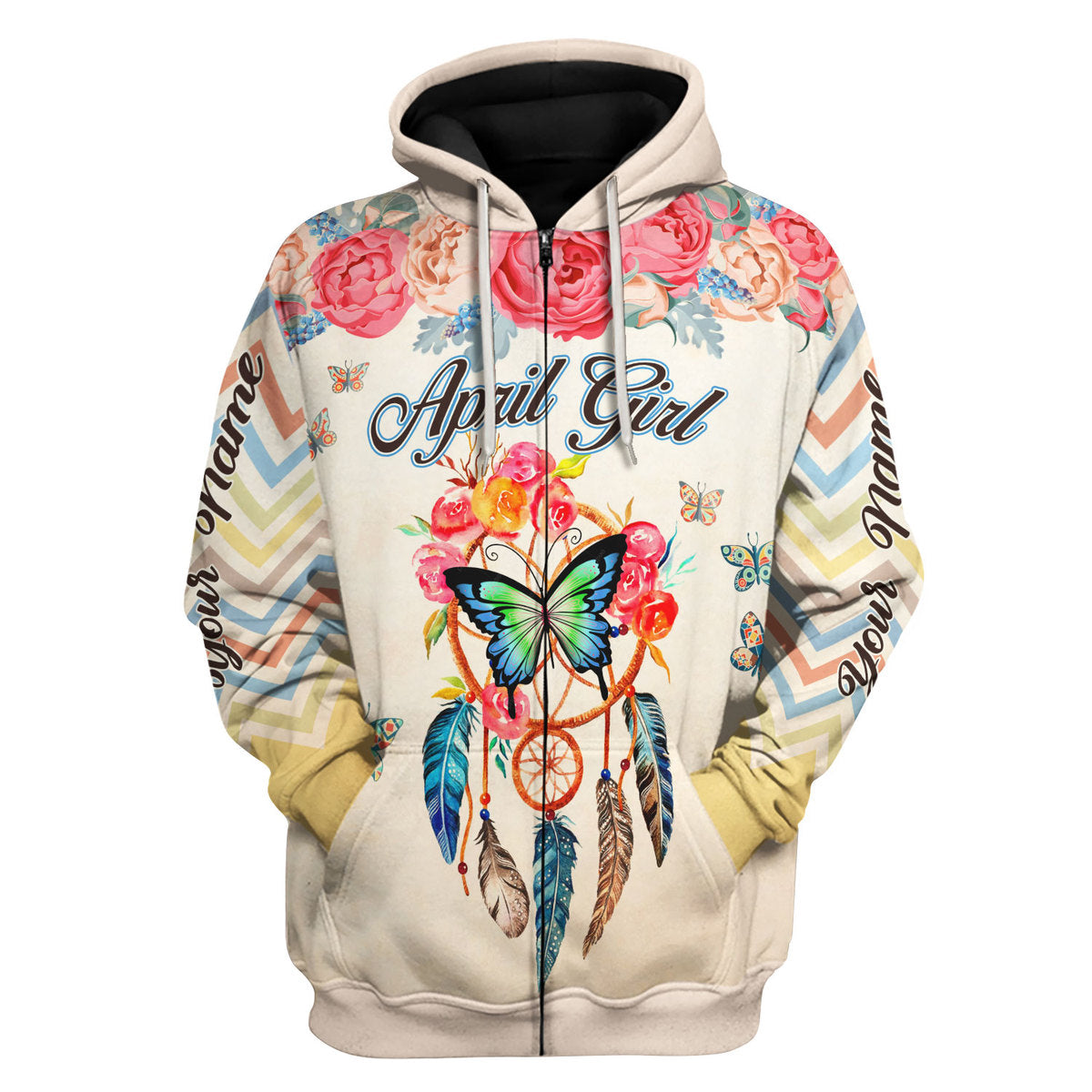CustomsPig Personalized Tops April Girl All Over Printed
