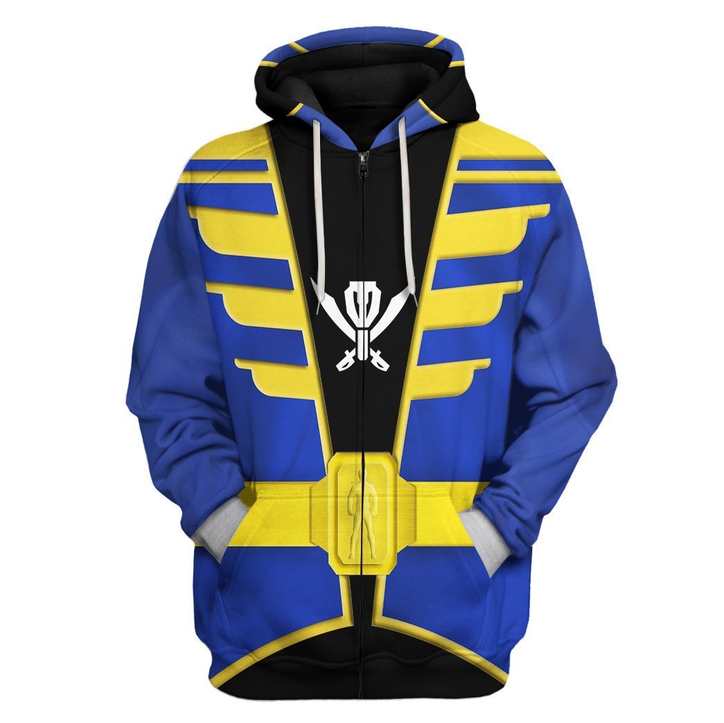 Blue Kaizoku Sentai Gokaiger Zip Hoodie / S An10222