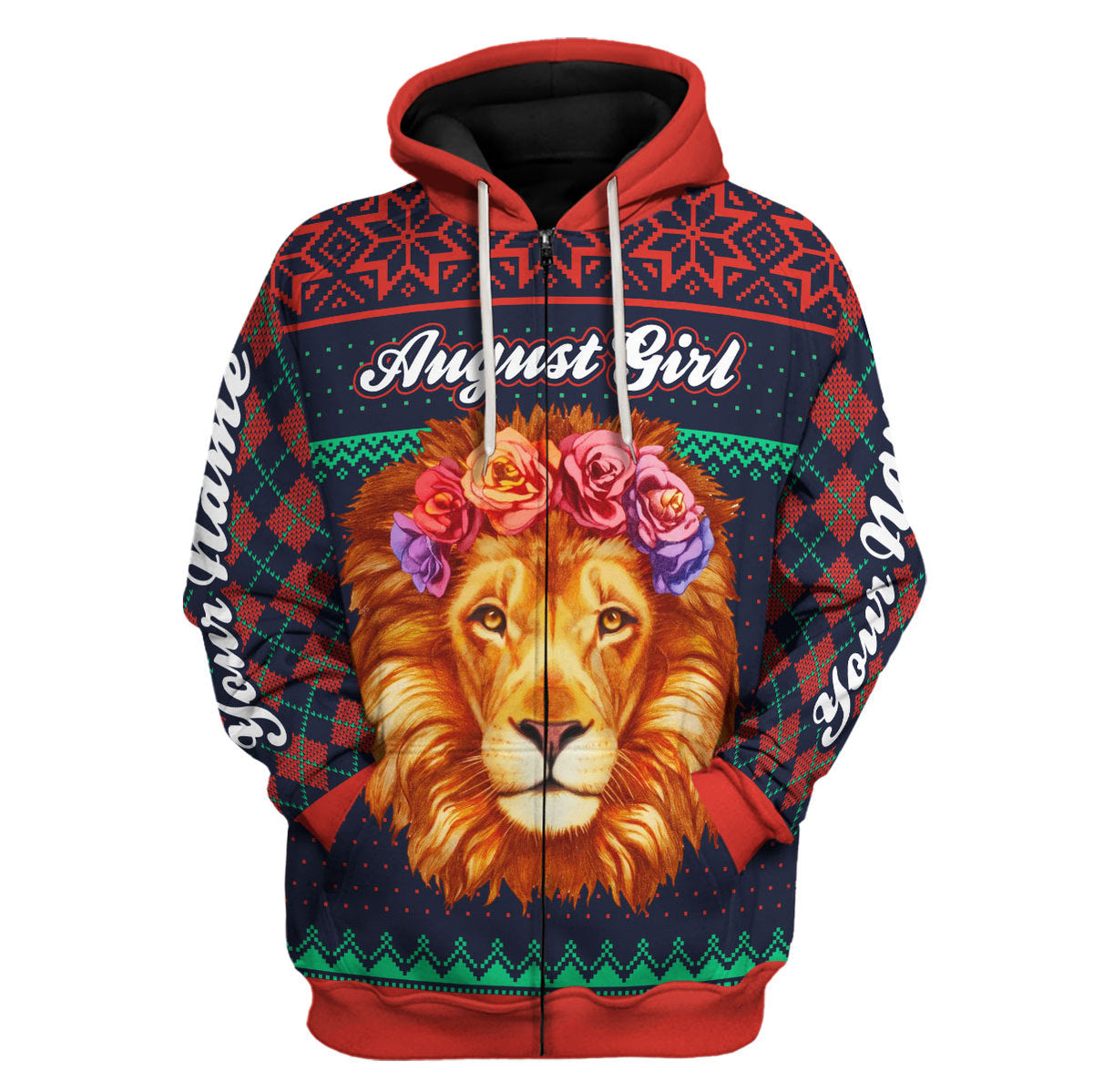 CustomsPig Personalized Tops August Girl All Over Printed