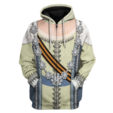 Catherine the Great Fleece Zip Hoodie