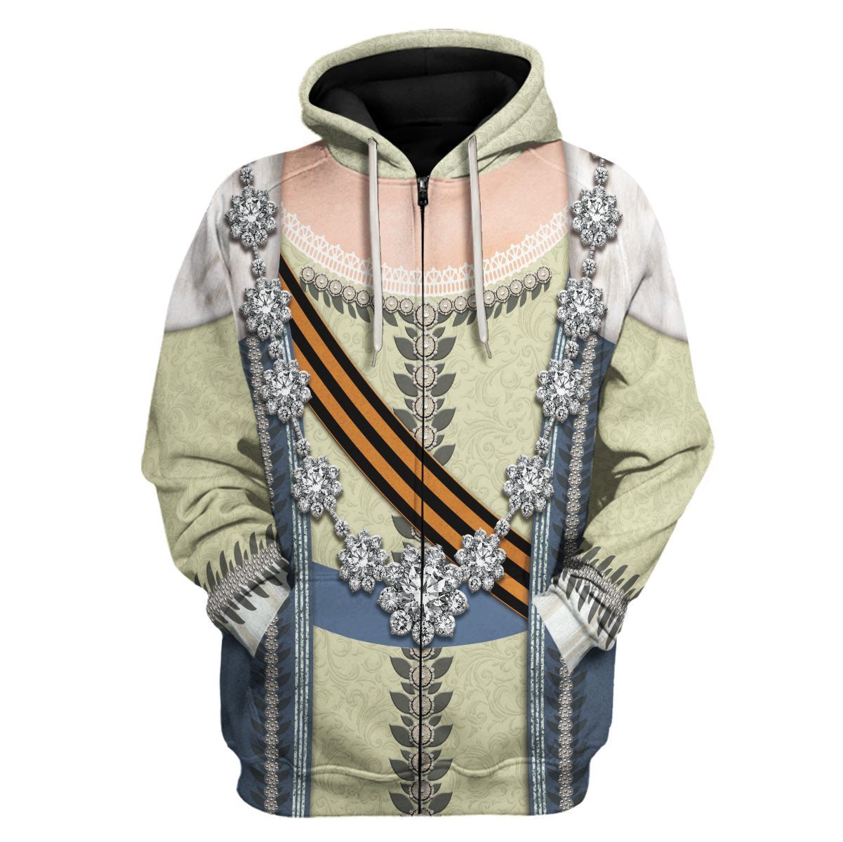 Catherine The Great Zip Hoodie / S Qm546