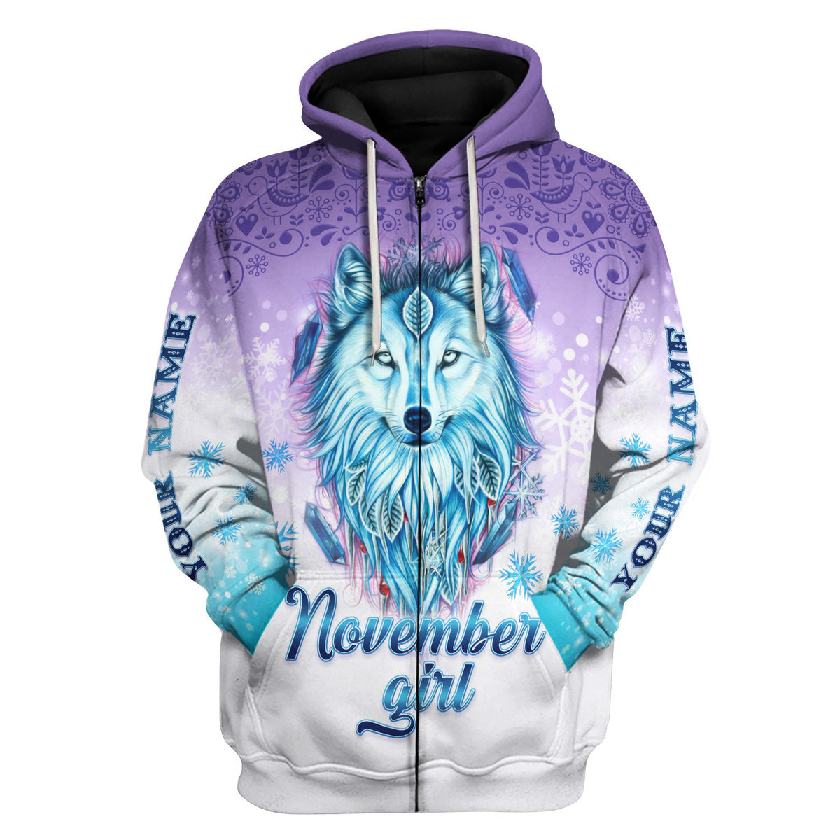 CustomsPig Personalized Tops November Girl All Over Printed