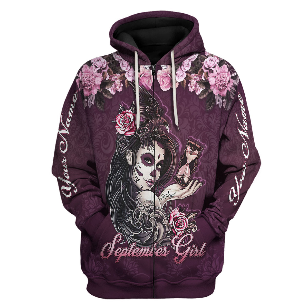 Customspig Personalized Tops September Girl All Over Printed