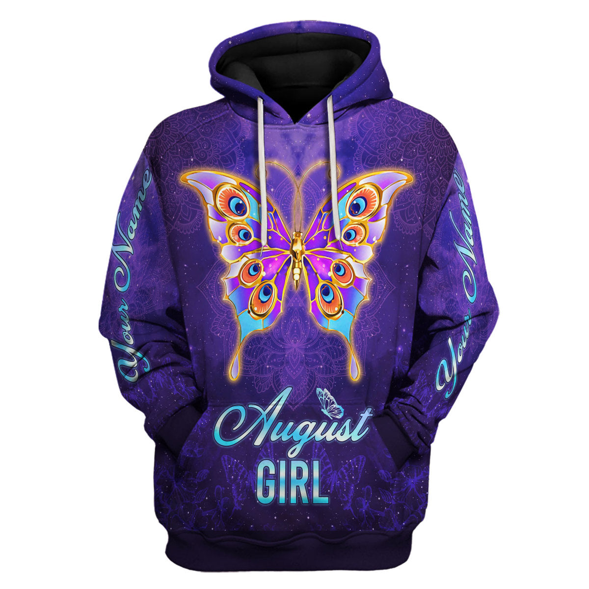 CustomsPig Personalized Tops August Girl All Over Printed