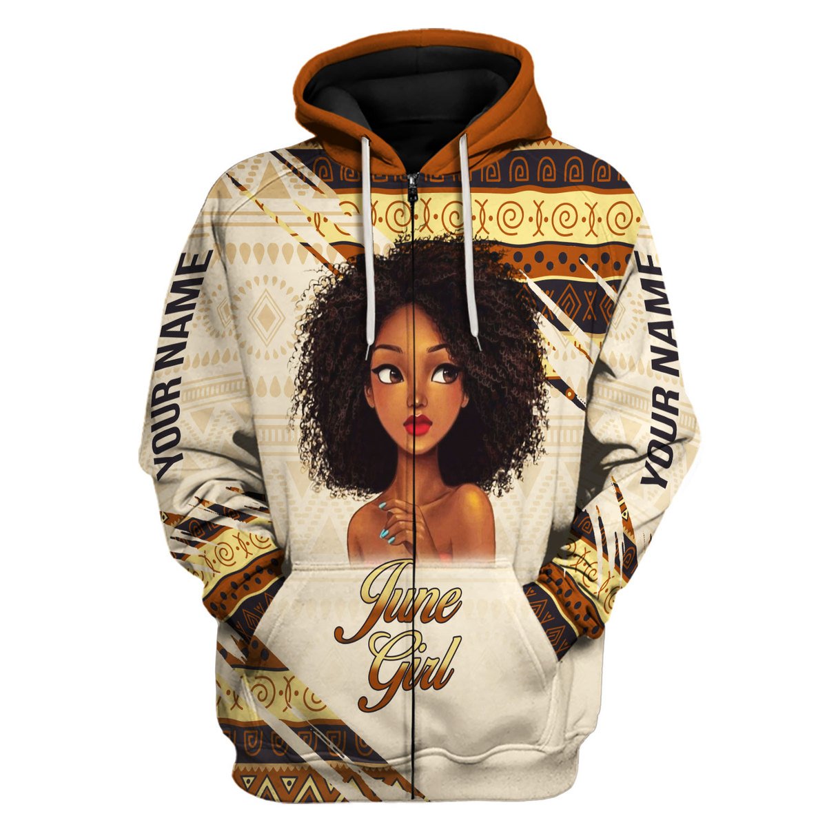 Personalized Tracksuit June Girl All Over Printed