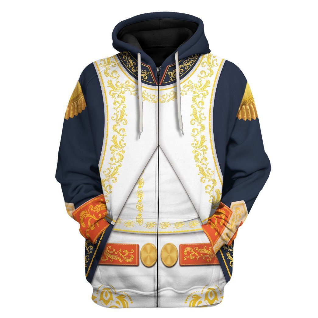 Joachim-Napol????on Mura Zip Fleece Hoodie / S Vn092