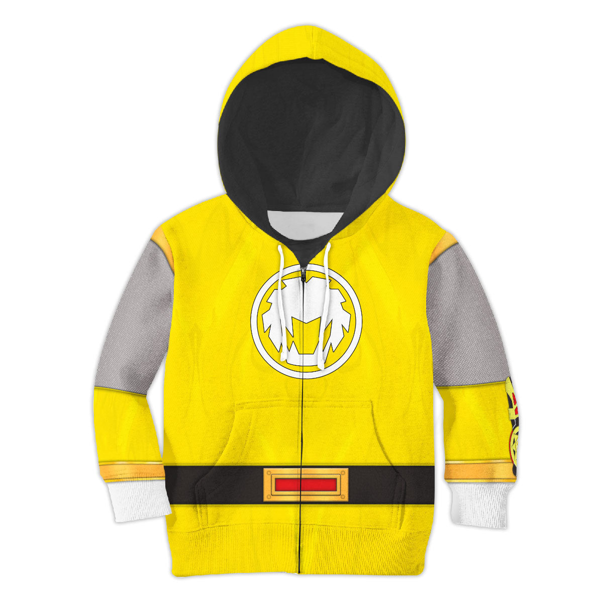 CustomsPig Power Rangers Power Rangers Ninja Storm Yellow Ranger Costumes Hoodie Sweatshirt T-shirt Kid Tops