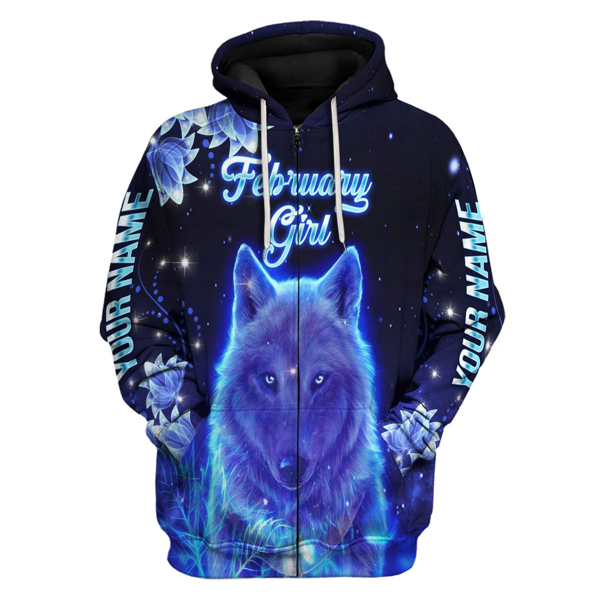 Personalized Tracksuit February Girl All Over Printed