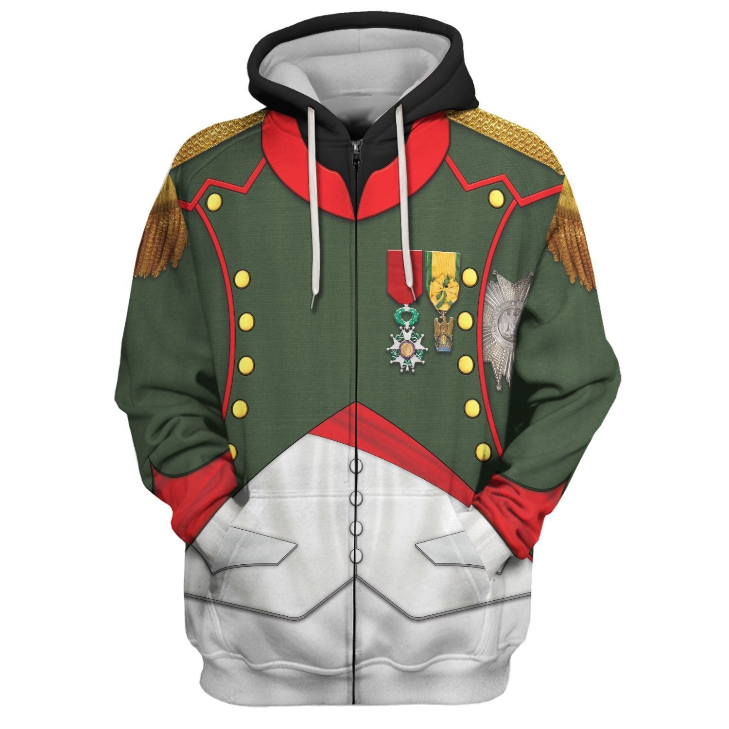 Napoleon In Chasseur-Cheval Zip Fleece Hoodie / S Qm488