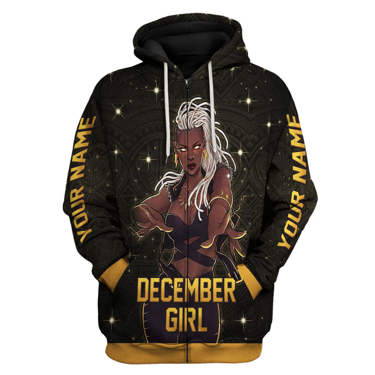Customspig Personalized Tops December Girl All Over Printed