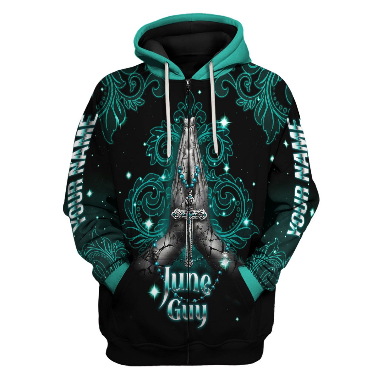 Personalized Tracksuit June Guy I Can Do All Things All Over Printed