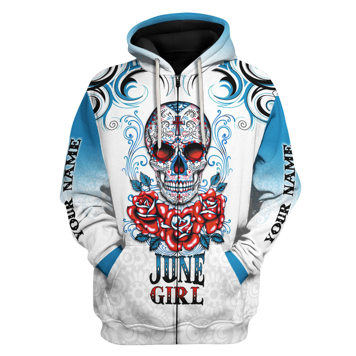 CustomsPig Personalized Tops June Girl All Over Printed