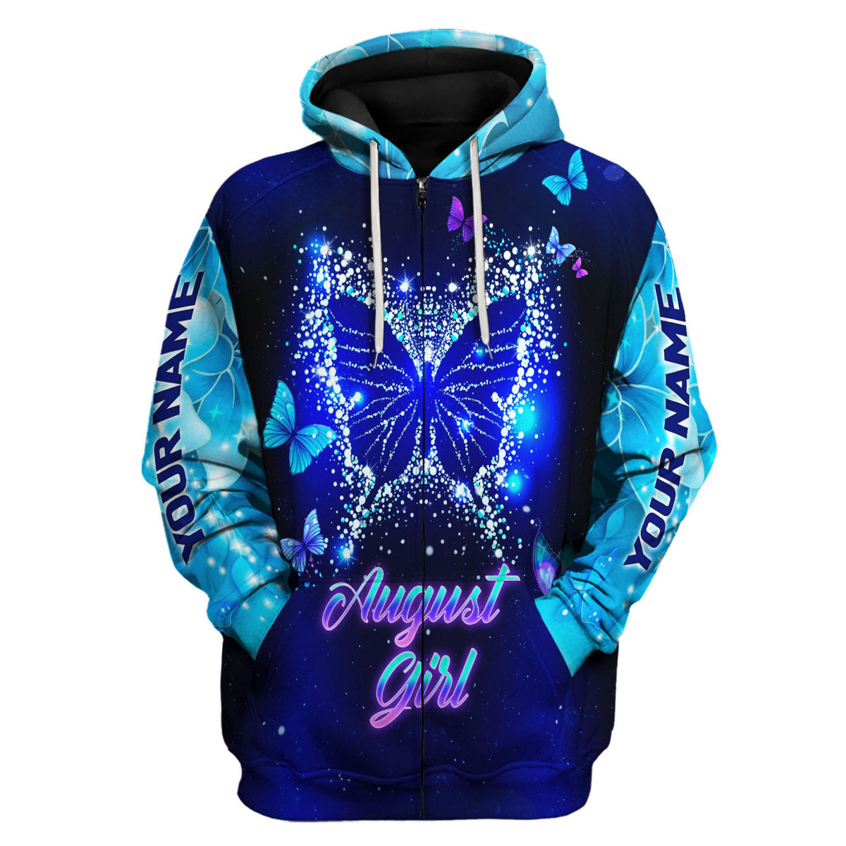 Personalized Tracksuit August Girl All Over Printed