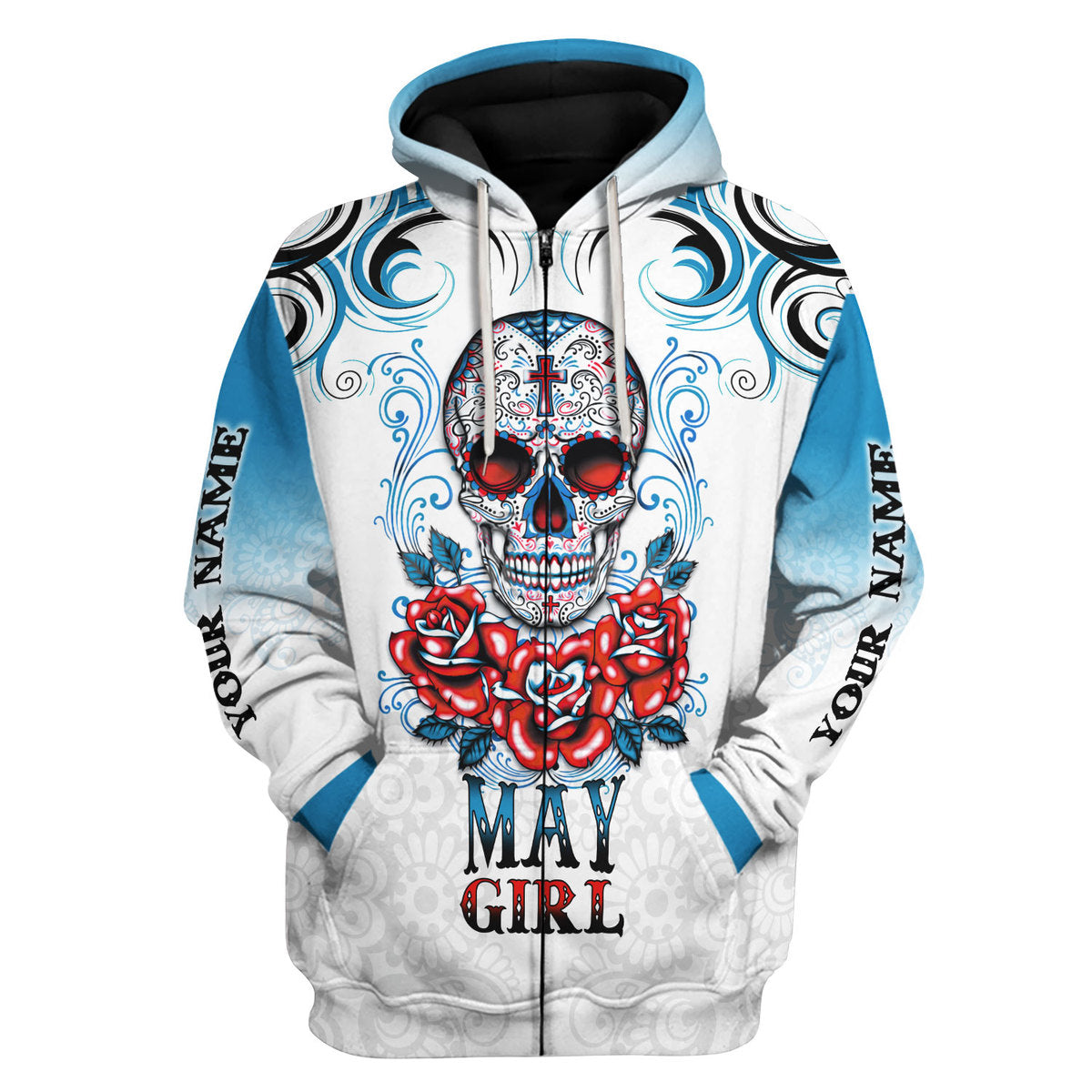 CustomsPig Personalized Hoodie May Girl All Over Printed