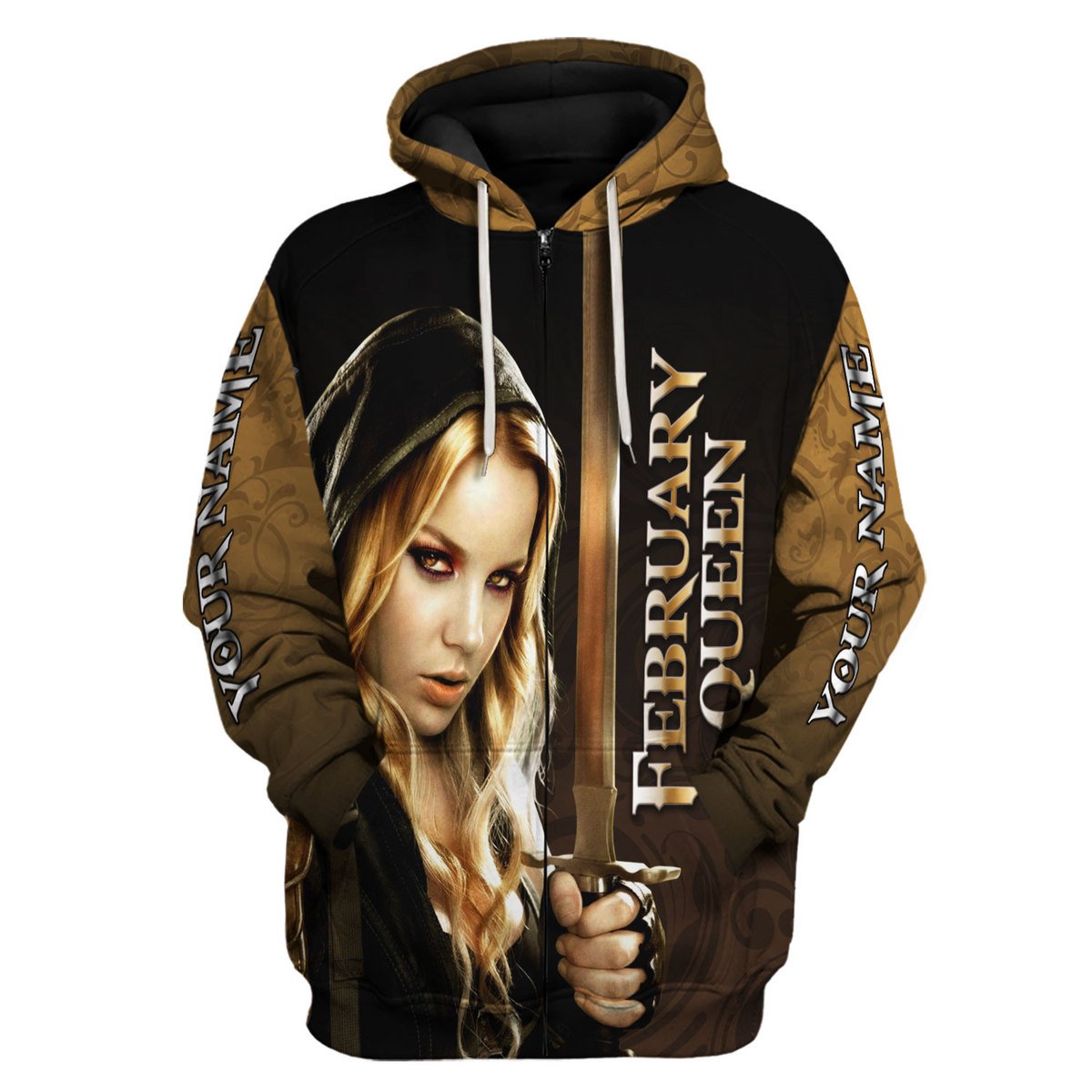 Personalized Tracksuit I'm A February Girl All Over Printed