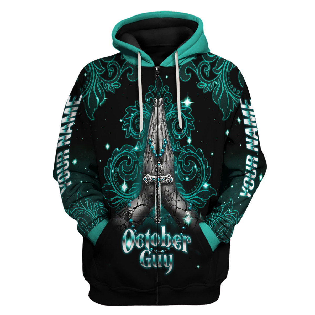 CustomsPig Personalized Hoodie October Guy All Over Printed