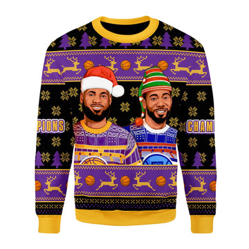 Customspig Christmas Sweater Basketball 3D Apparel