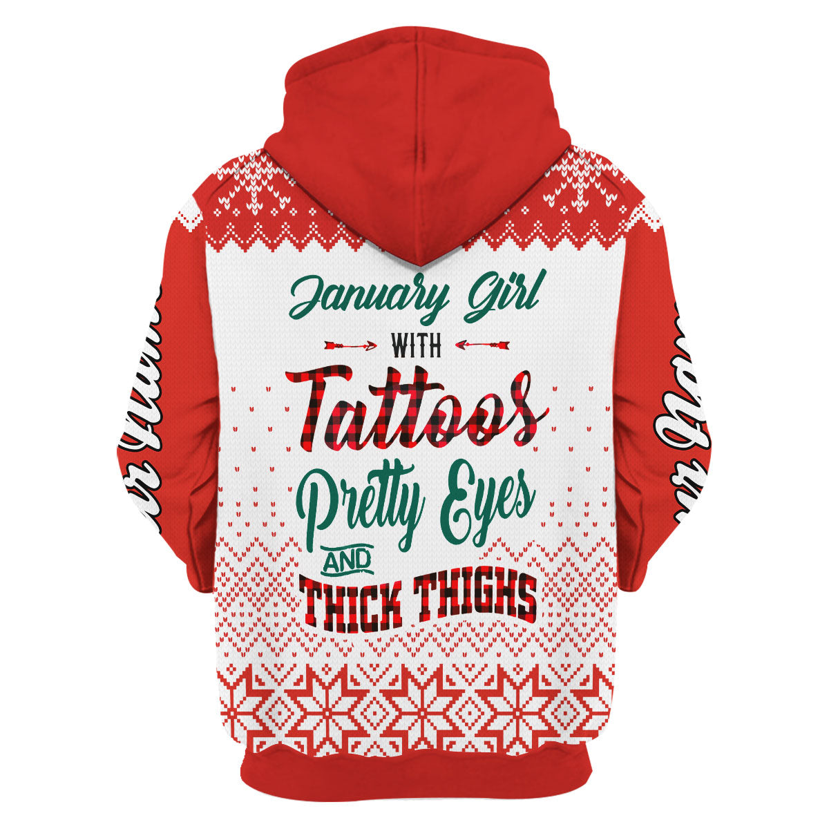 CustomsPig Personalized Tops January Girl All Over Printed