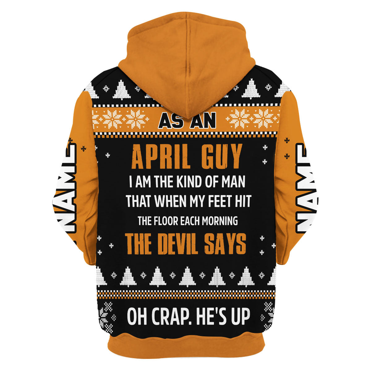 CustomsPig Personalized Hoodie April Guy All Over Printed