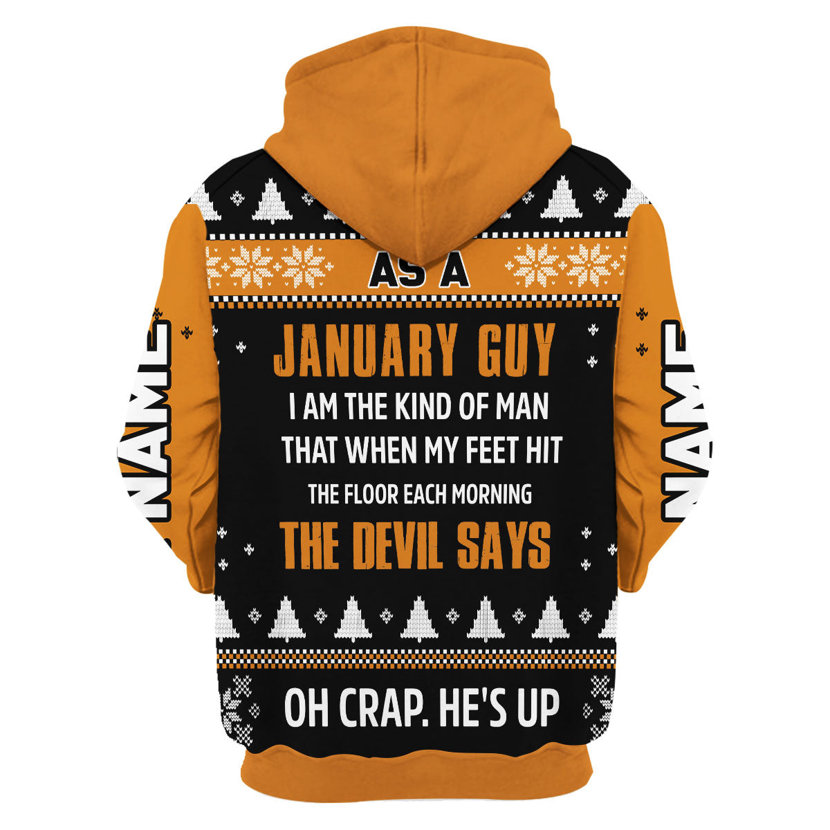 CustomsPig Personalized Hoodie January Guy That All Over Printed
