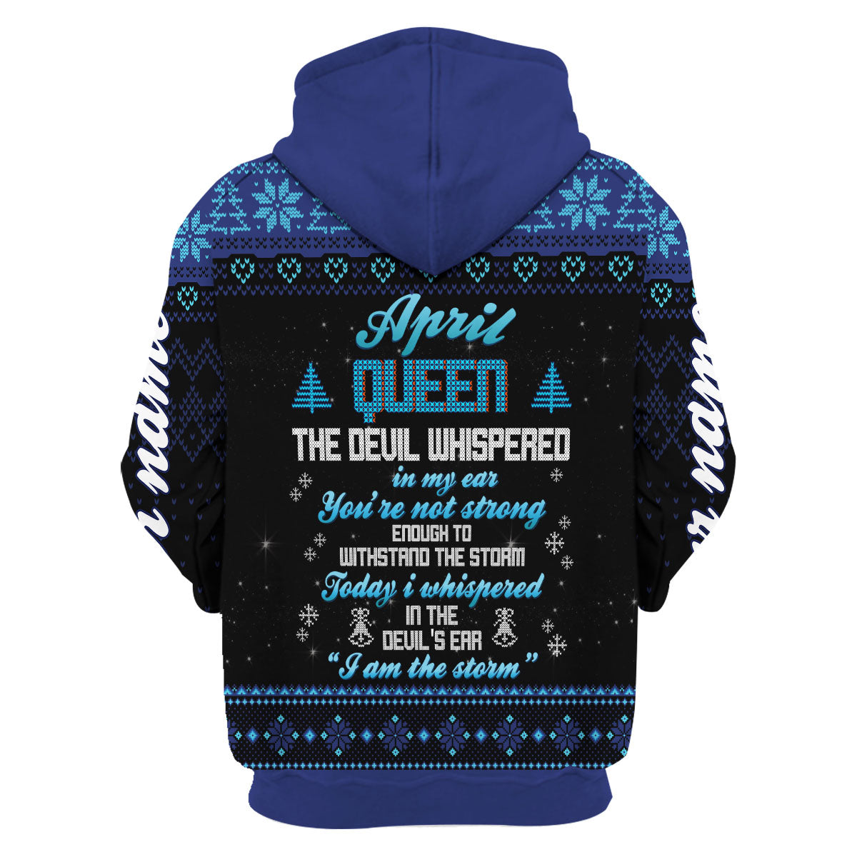 CustomsPig Personalized Zip Hoodie April Girl I Am The Storm All Over Printed