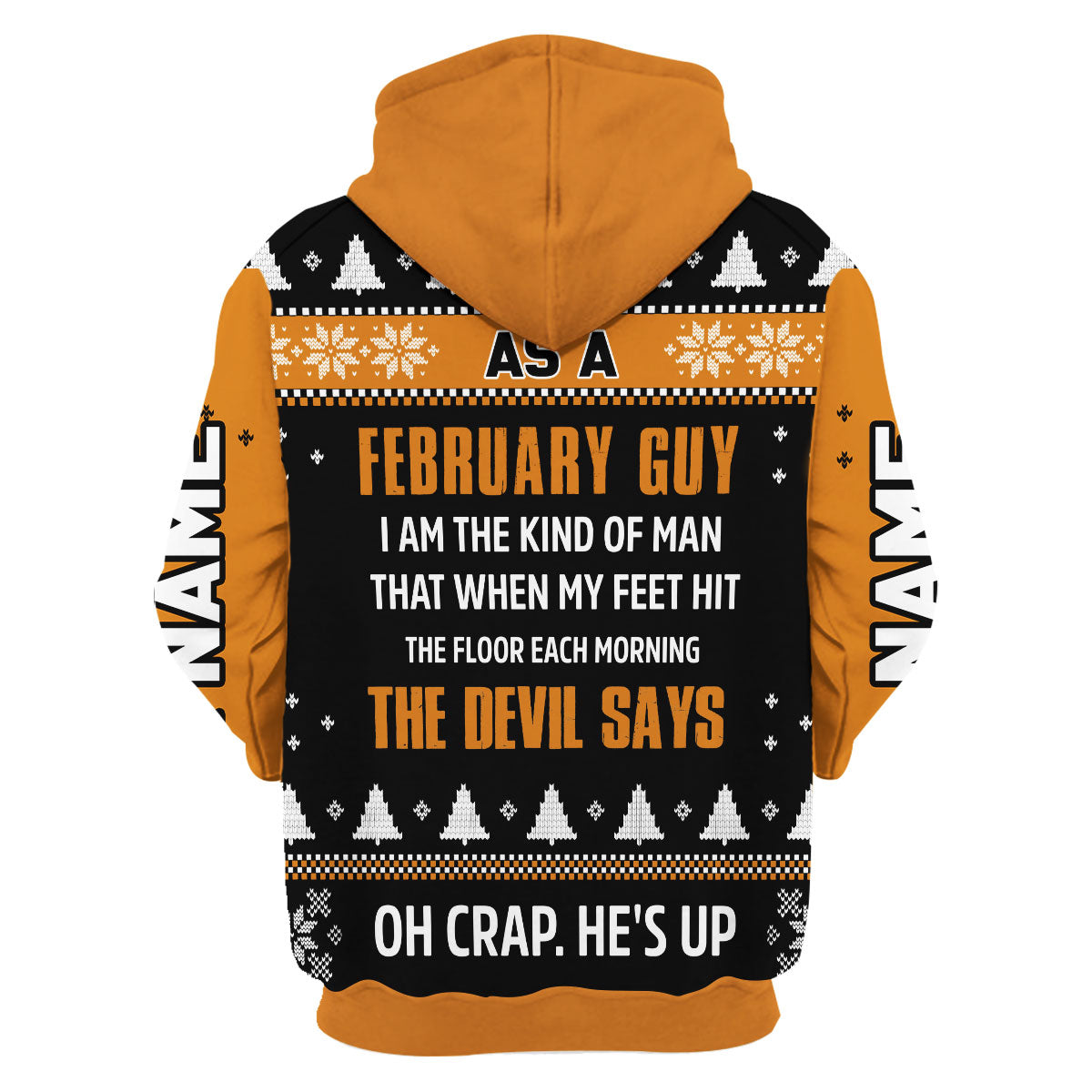 CustomsPig Personalized Hoodie February Guy That All Over Printed