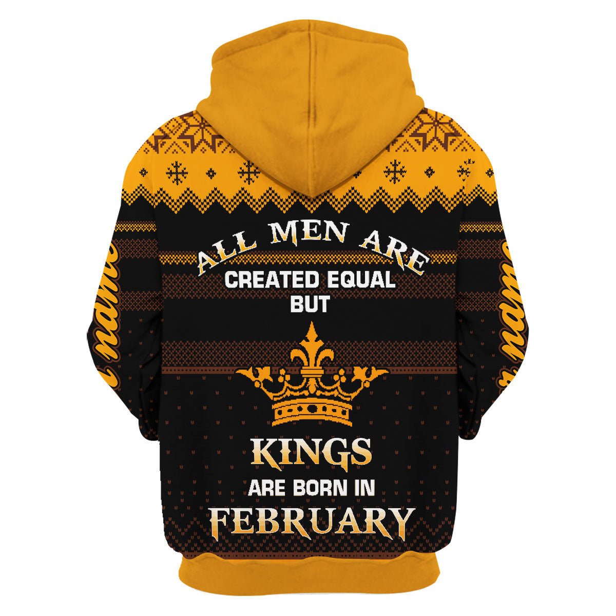 CustomsPig Personalized Hoodie February Guy All Over Printed