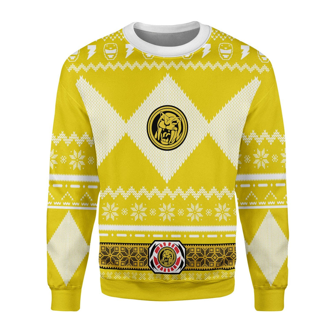 HumansBold Yellow Power Rangers Tops