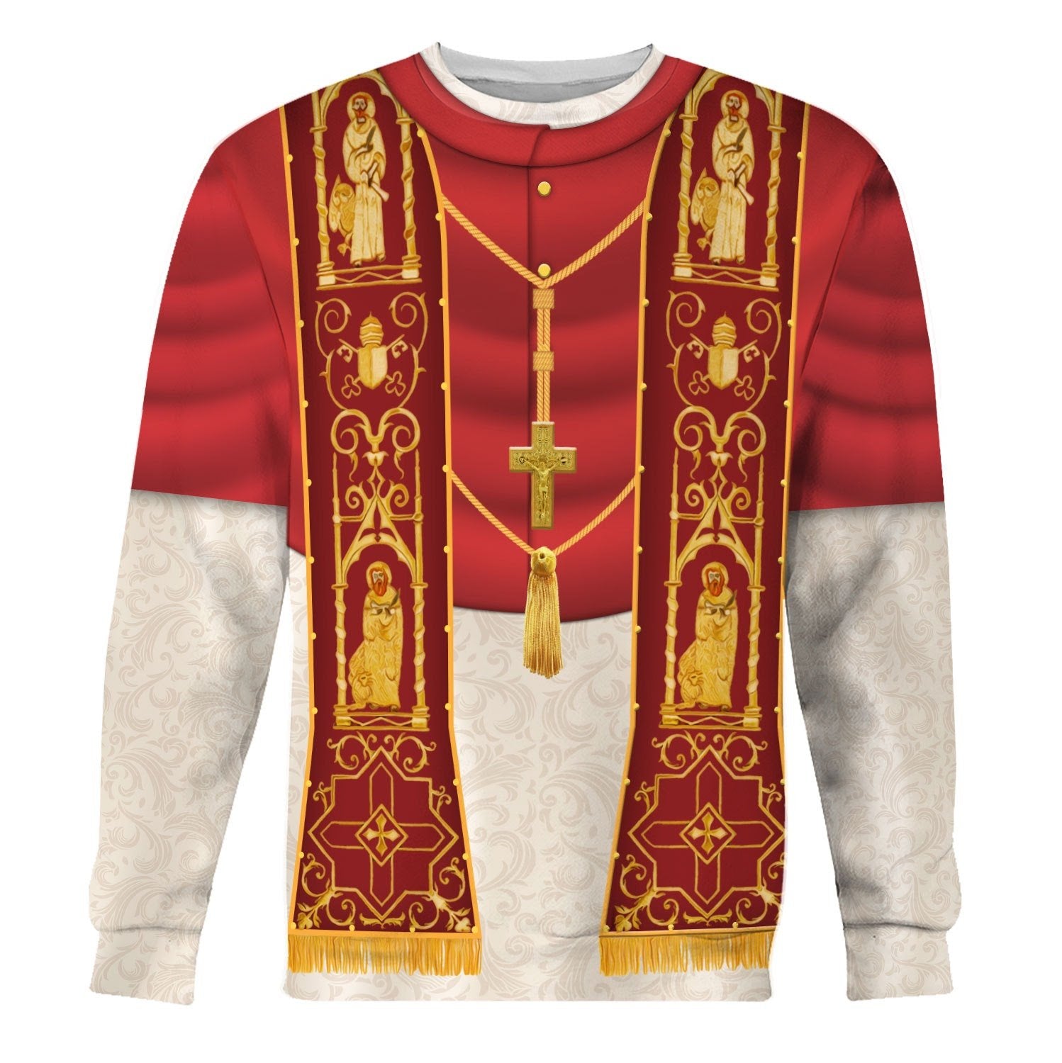 Tracksuit Tops Pullover Sweatshirt Pope Benedict XVI 3D Apparel