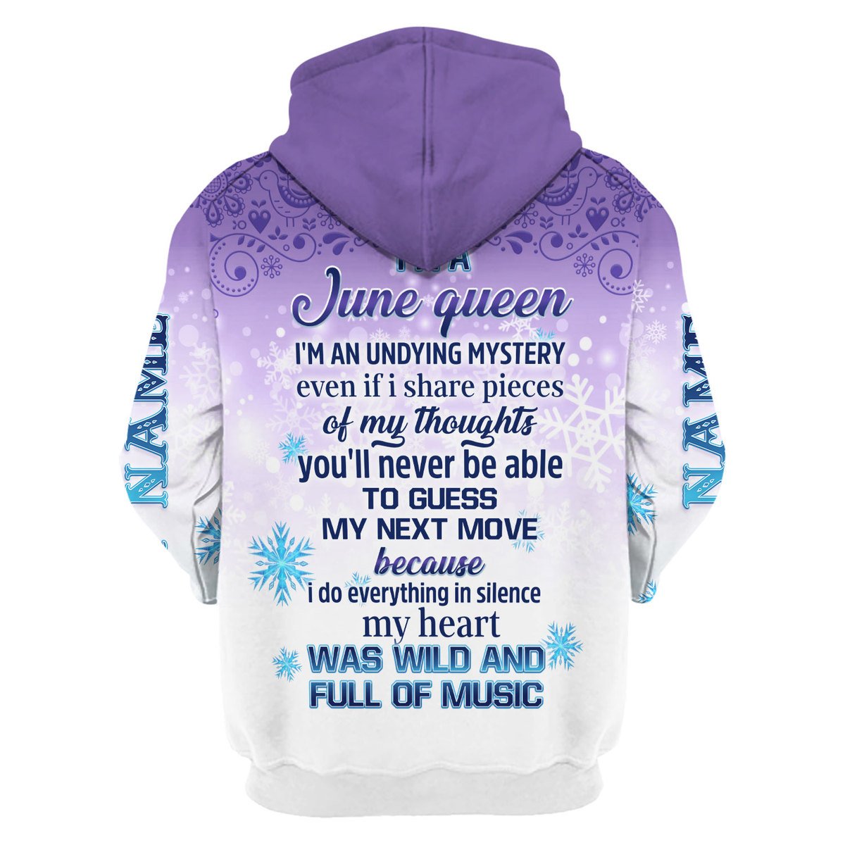 Personalized Tracksuit I'm A June Queen All Over Printed