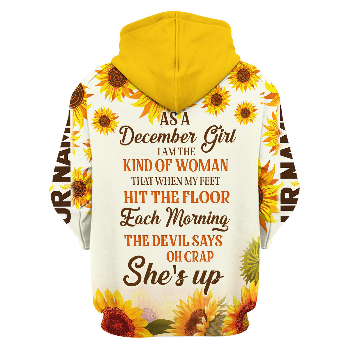 Personalized Tracksuit December Girl All Over Printed