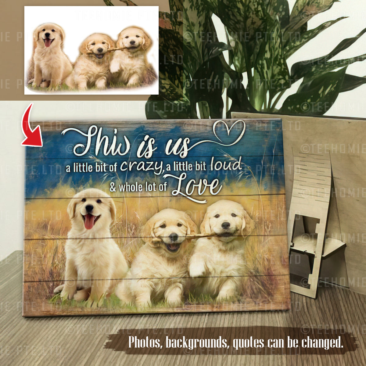 Customized Photos Wooden Pallets This Is Us A Little Bit Of Crazy A Little Bit Of Loud