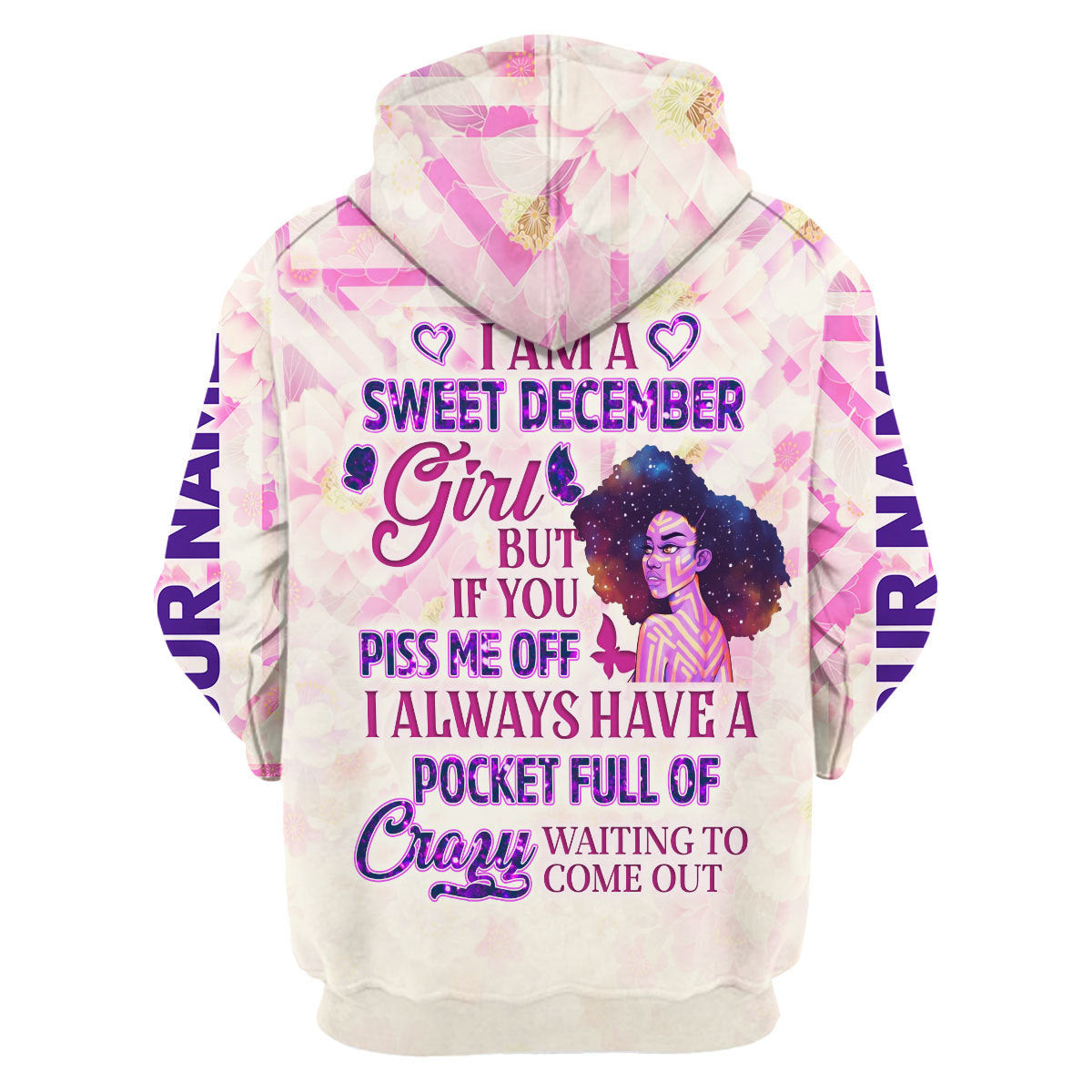Personalized Tracksuit December Girl All Over Printed