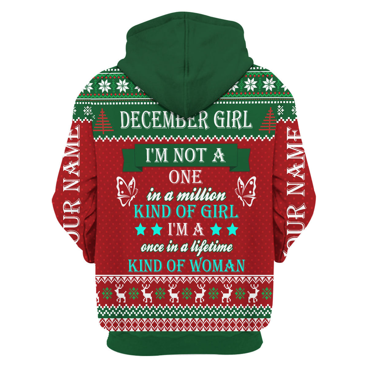 Personalized Tracksuit December Girl All Over Printed