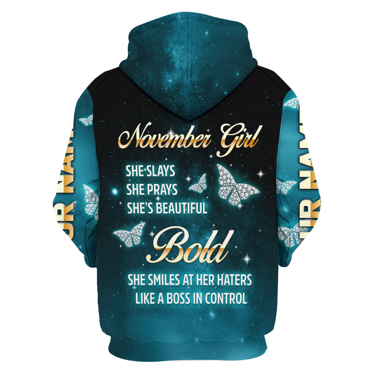 CustomsPig Personalized Tops November Girl All Over Printed