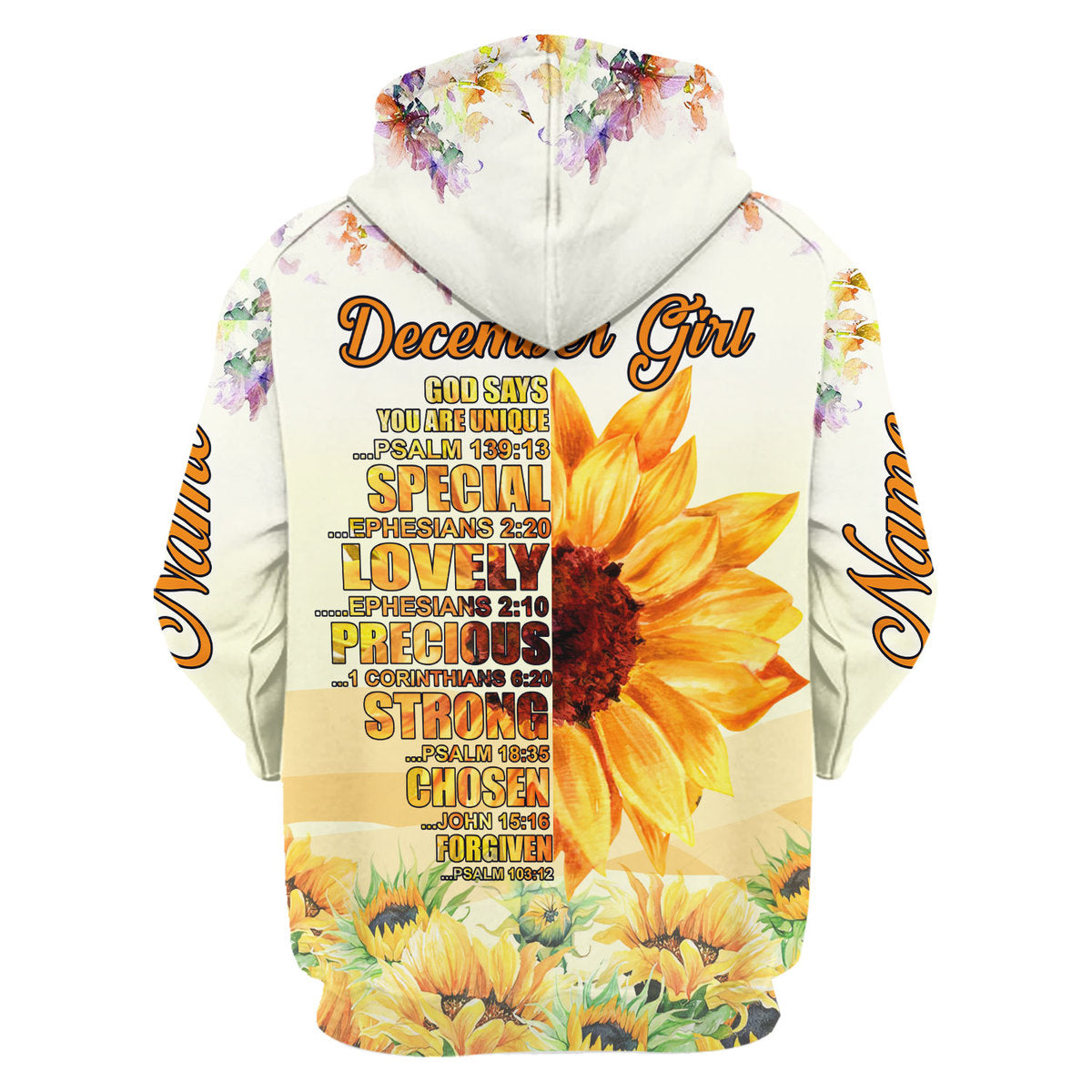 Personalized Tracksuit December Girl All Over Printed