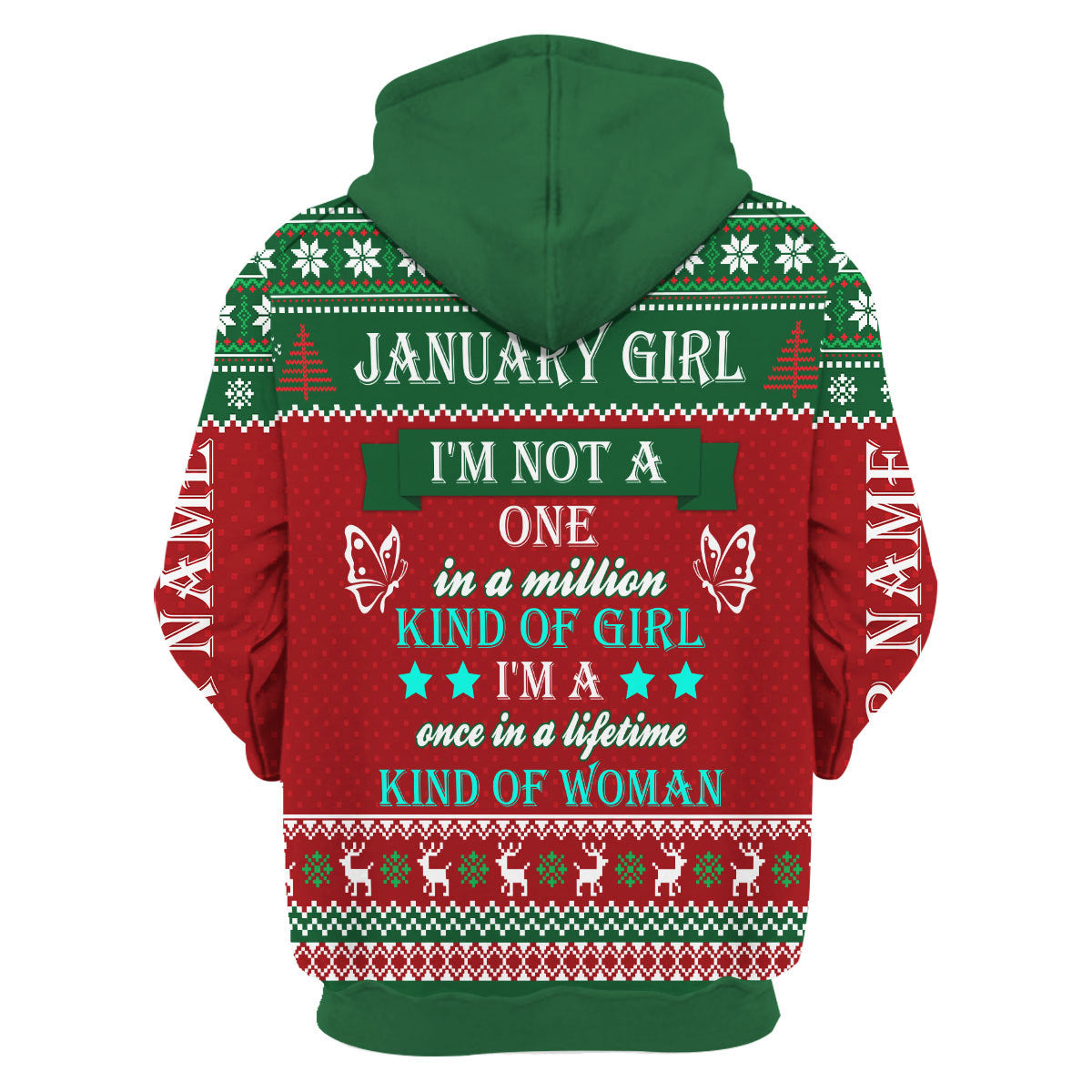 CustomsPig Personalized Tops January Girl All Over Printed