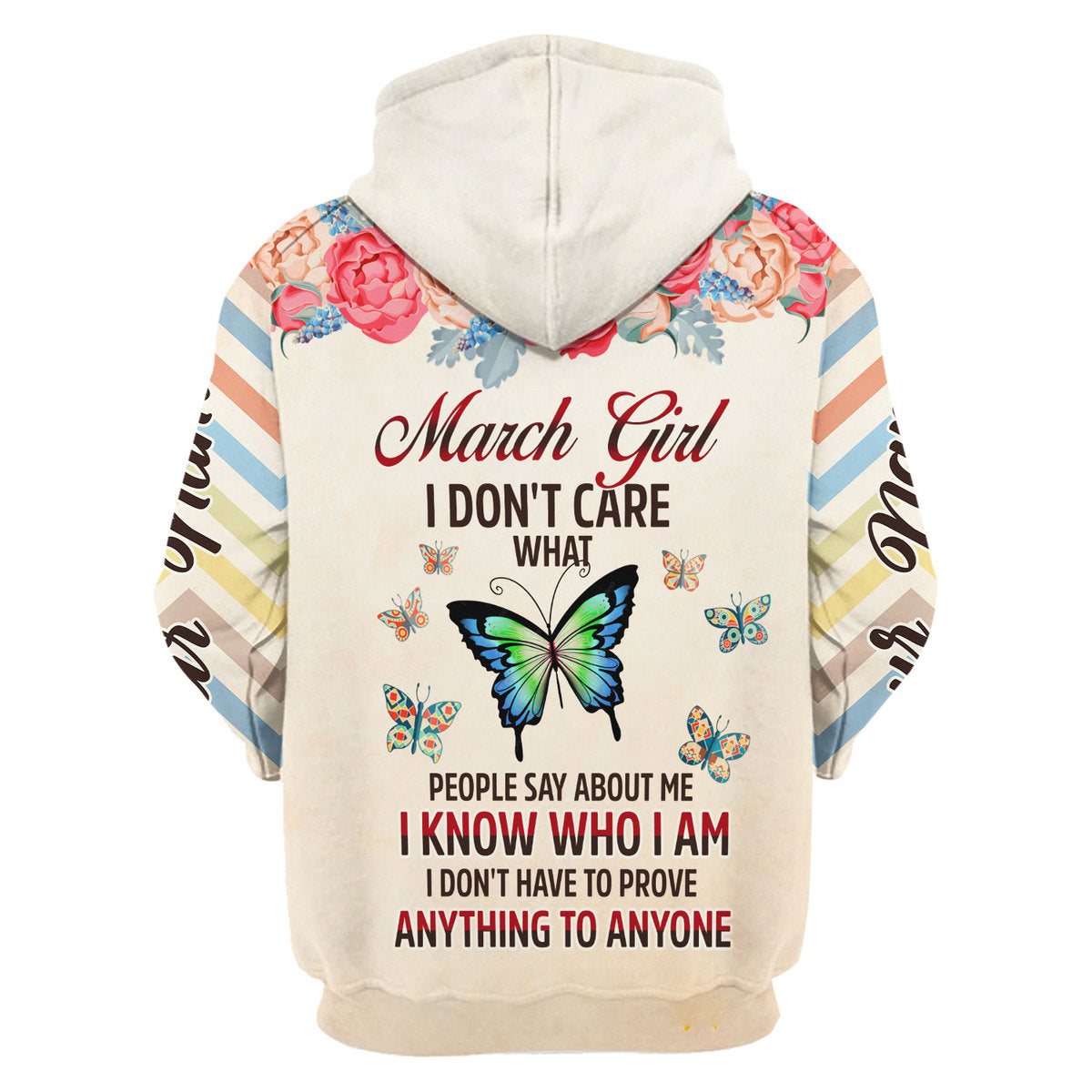 CustomsPig Personalized Hoodie March Girl All Over Printed