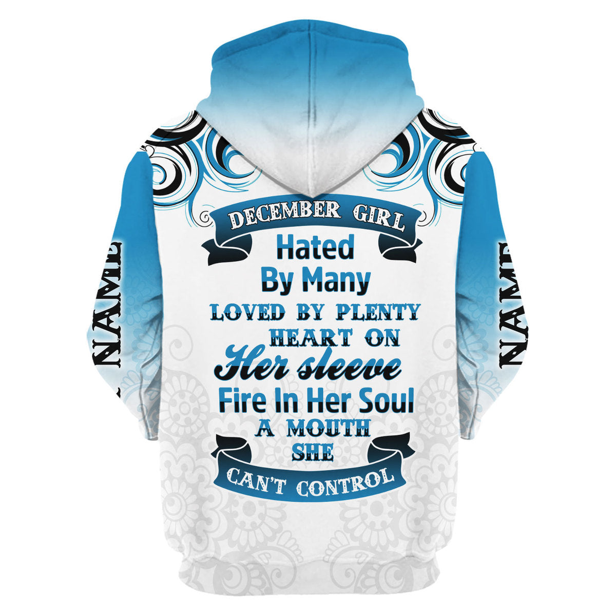 Personalized Tracksuit December Girl All Over Printed