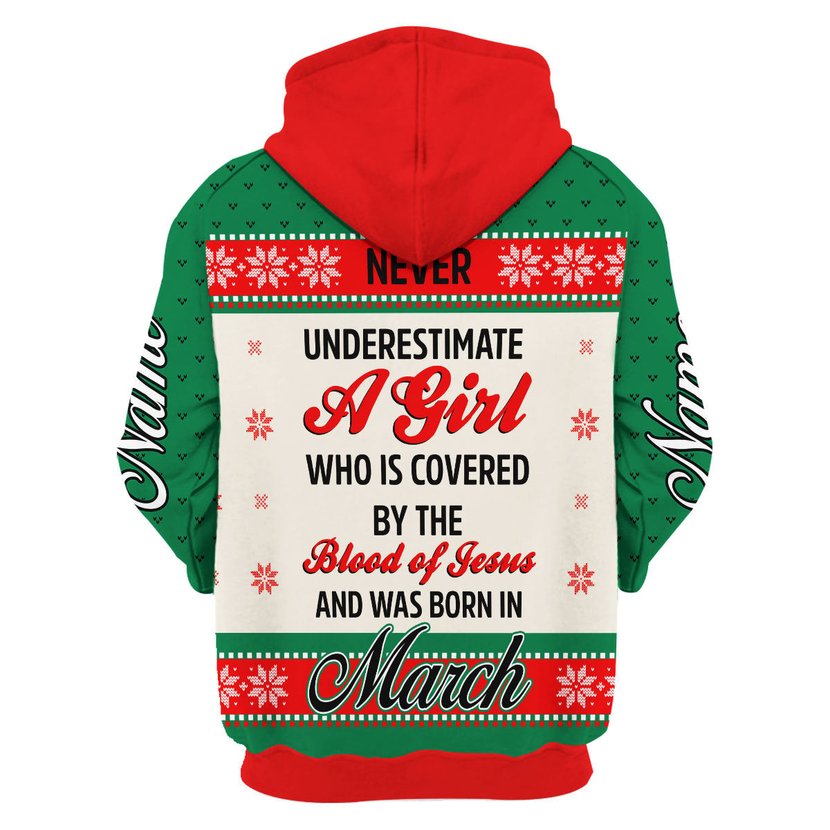 CustomsPig Personalized Tops March Girl All Over Printed